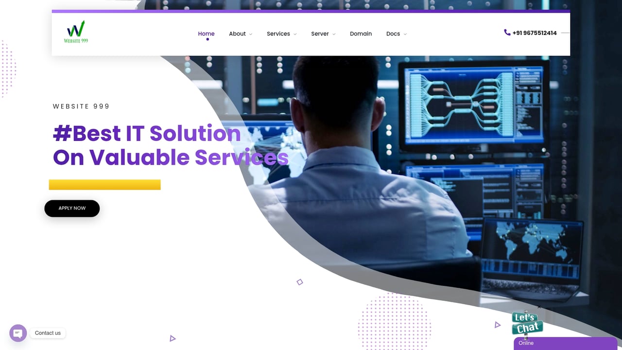 Screenshot of AbhiCMS website