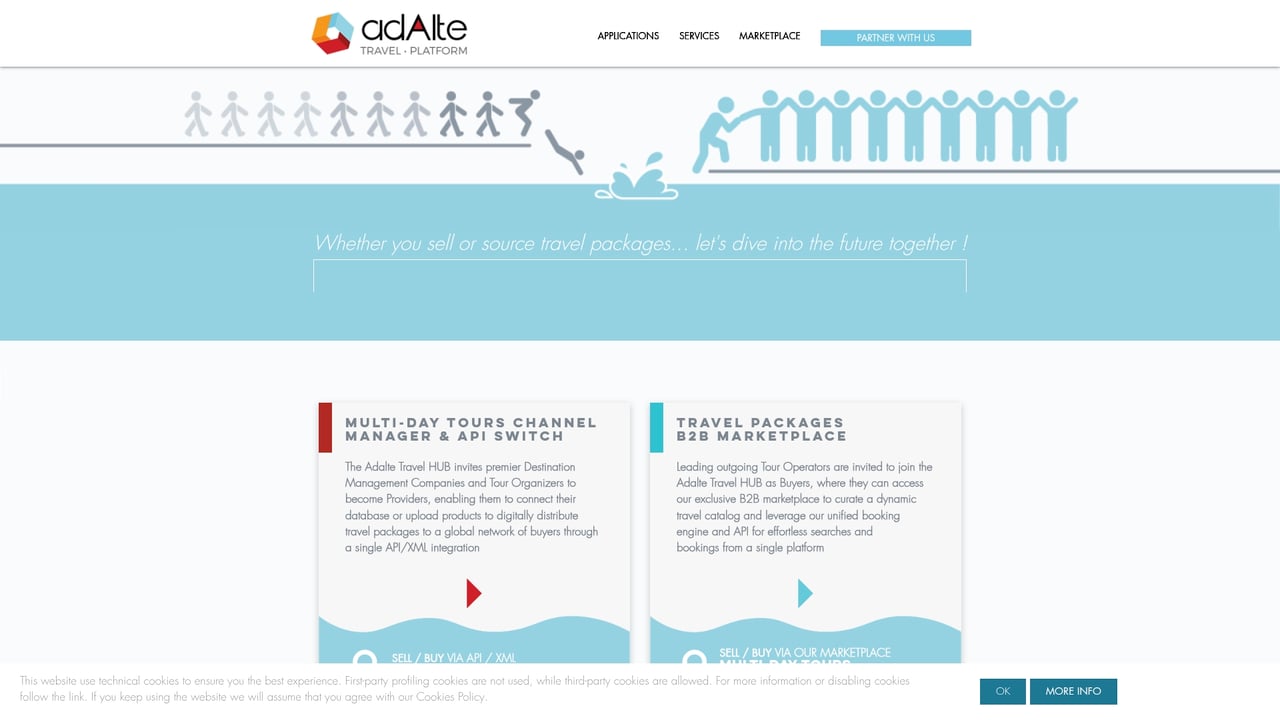 Screenshot of Adalte website