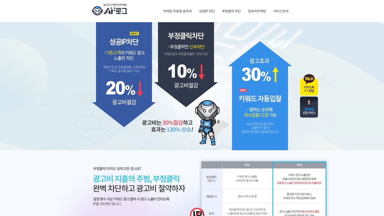 Screenshot of AI LOG website