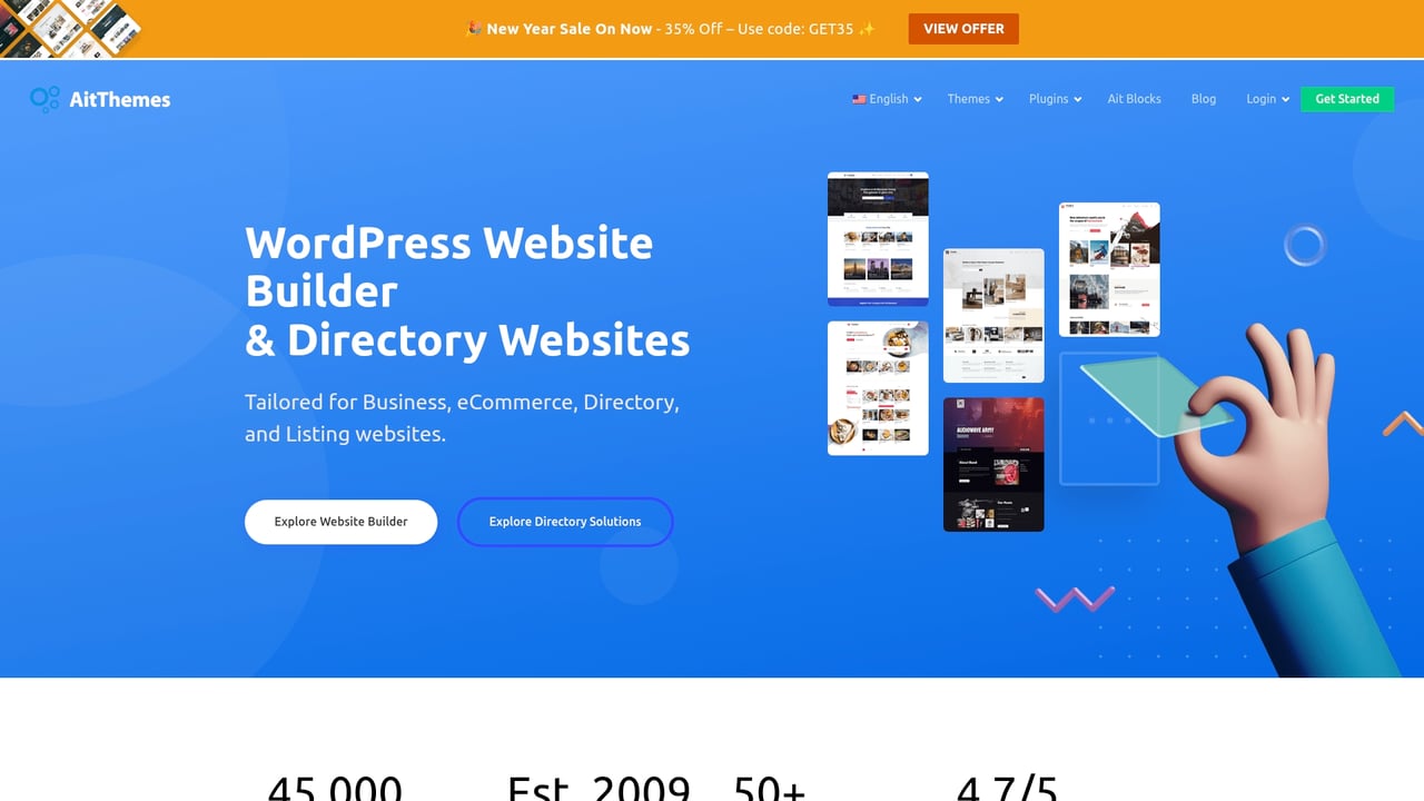 Screenshot of AitThemes website