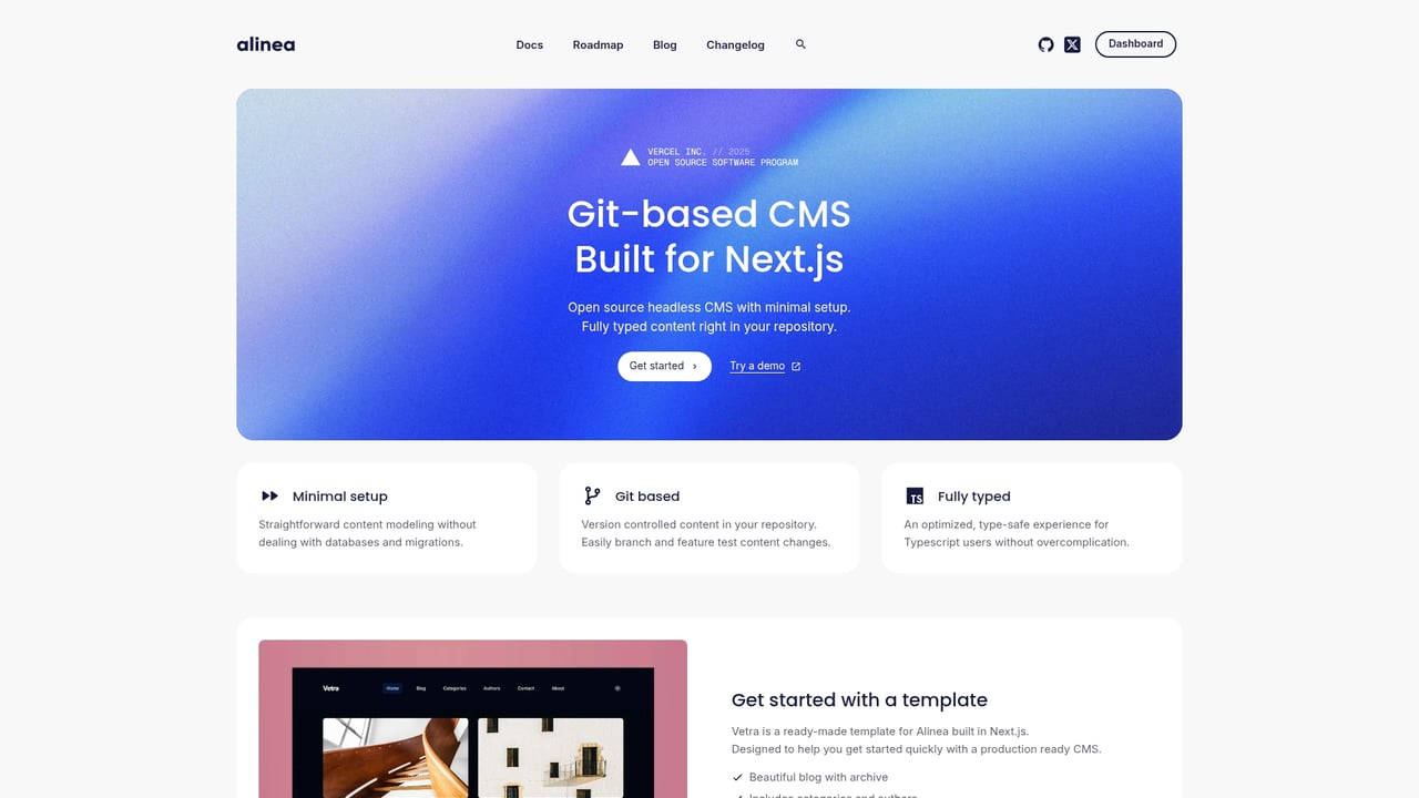 Screenshot of Alinea website