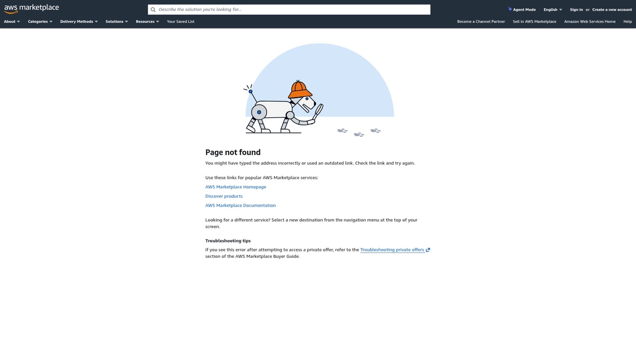Screenshot of Amazon Webstore website