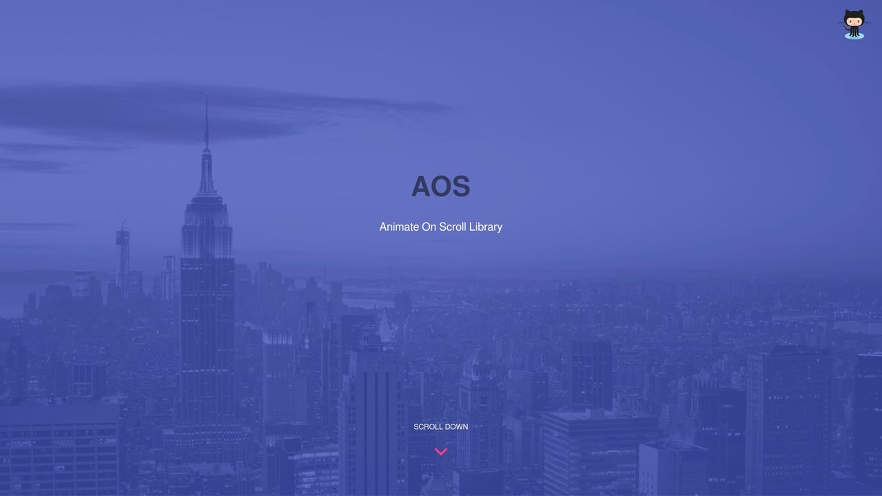 Screenshot of AOS website