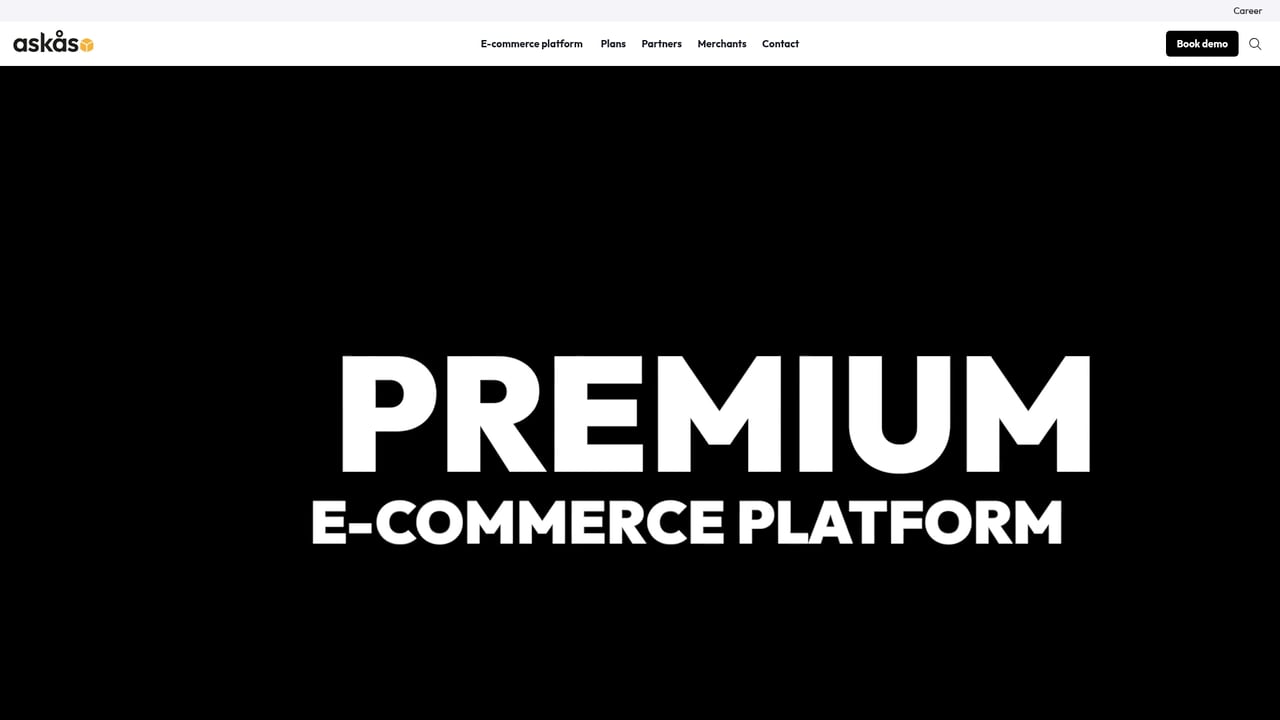 Screenshot of Askas website