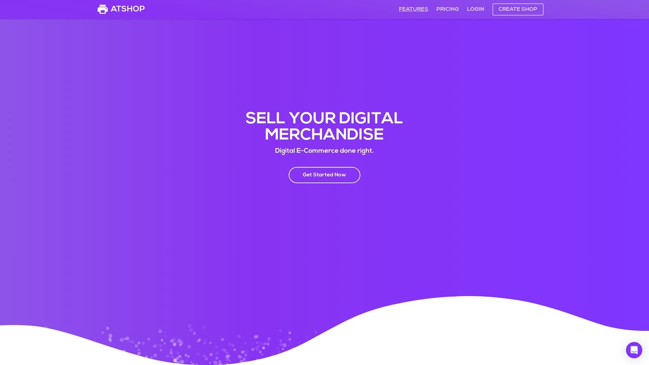 Screenshot of ATSHOP website