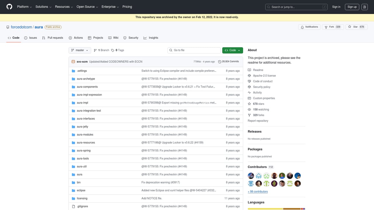 Screenshot of Aura website