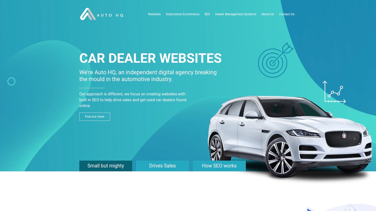 Screenshot of Auto HQ website