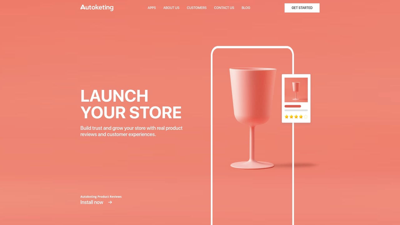 Screenshot of Autoketing website