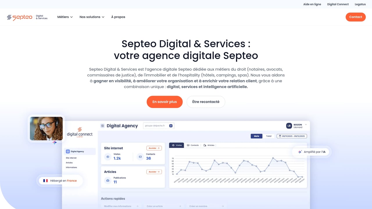 Screenshot of Azko CMS website
