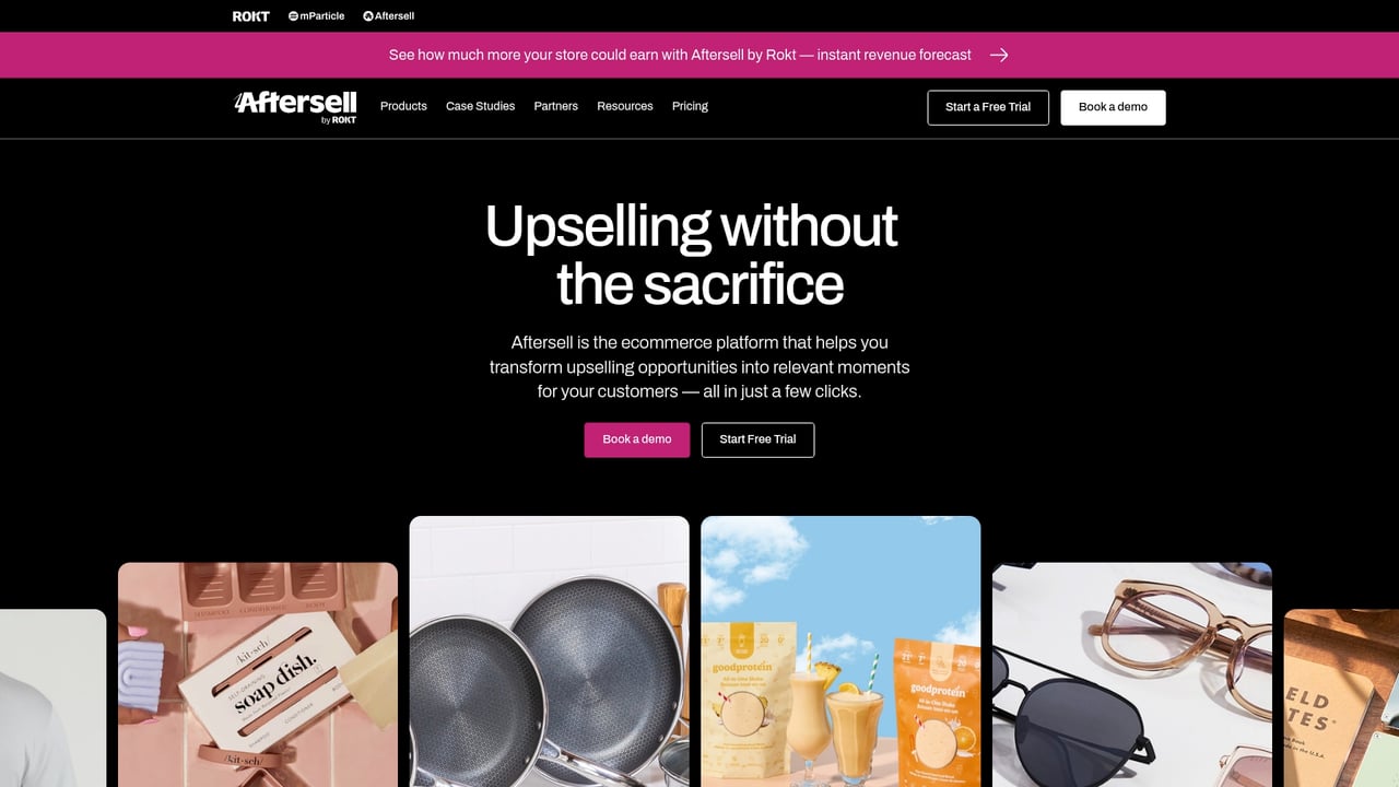 Screenshot of Beam AfterSell website