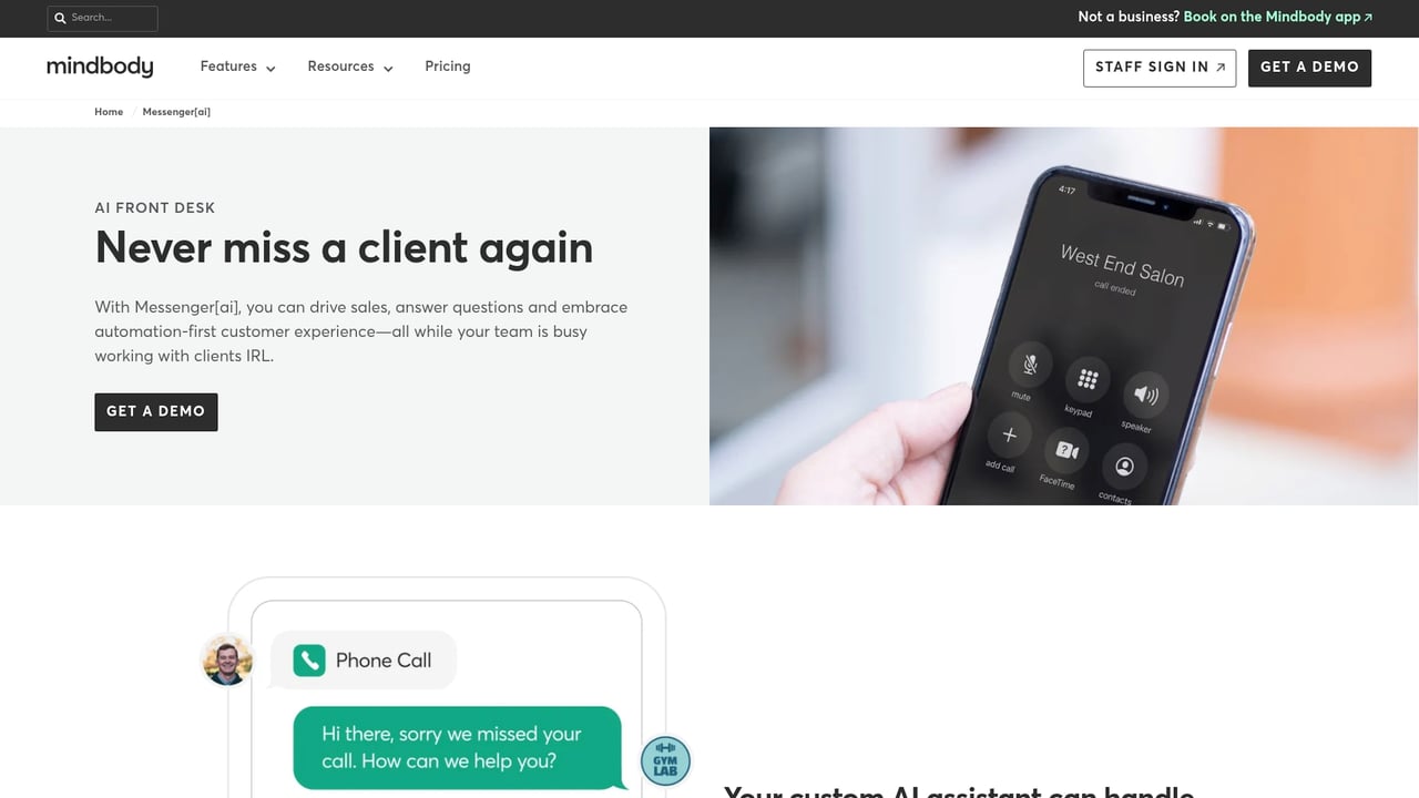 Screenshot of Bowtie website