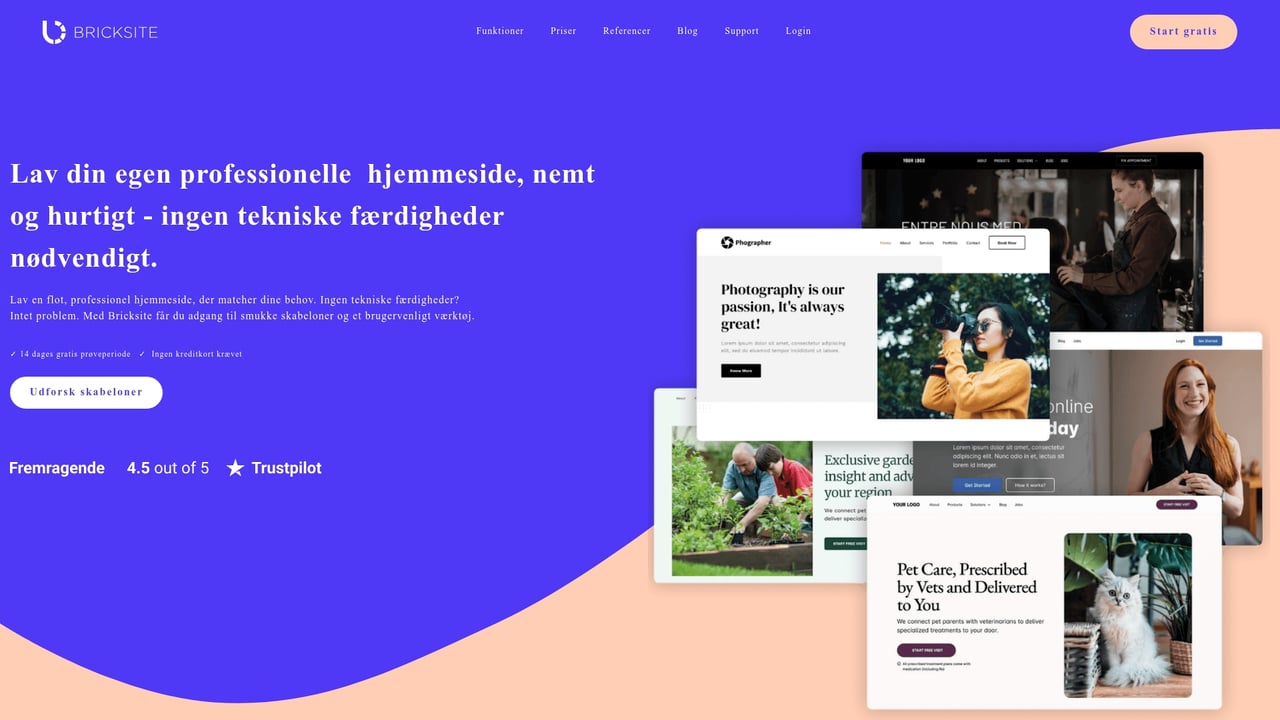 Screenshot of Bricksite website