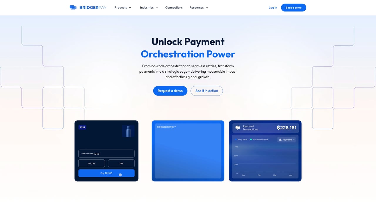 Screenshot of BridgerPay website