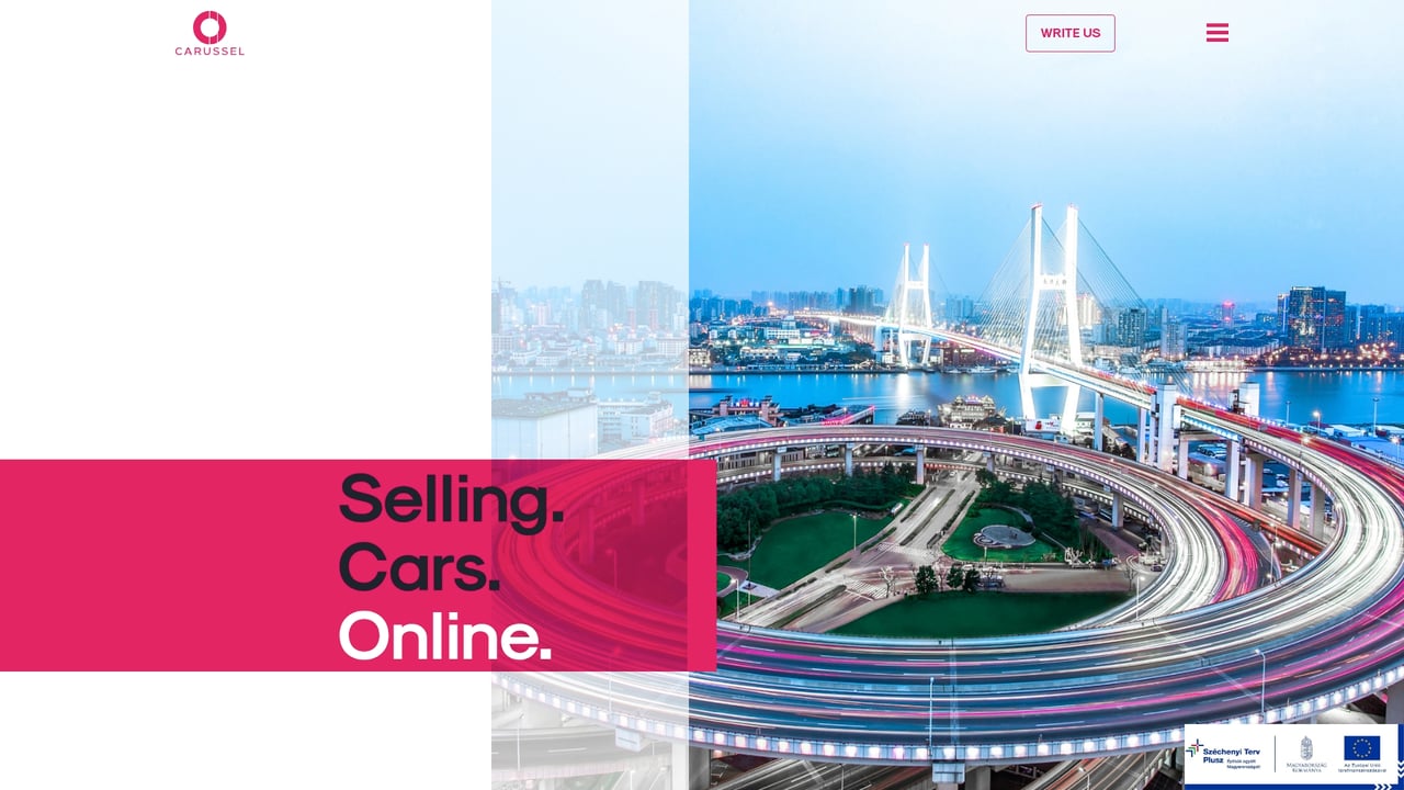 Screenshot of Carussel website