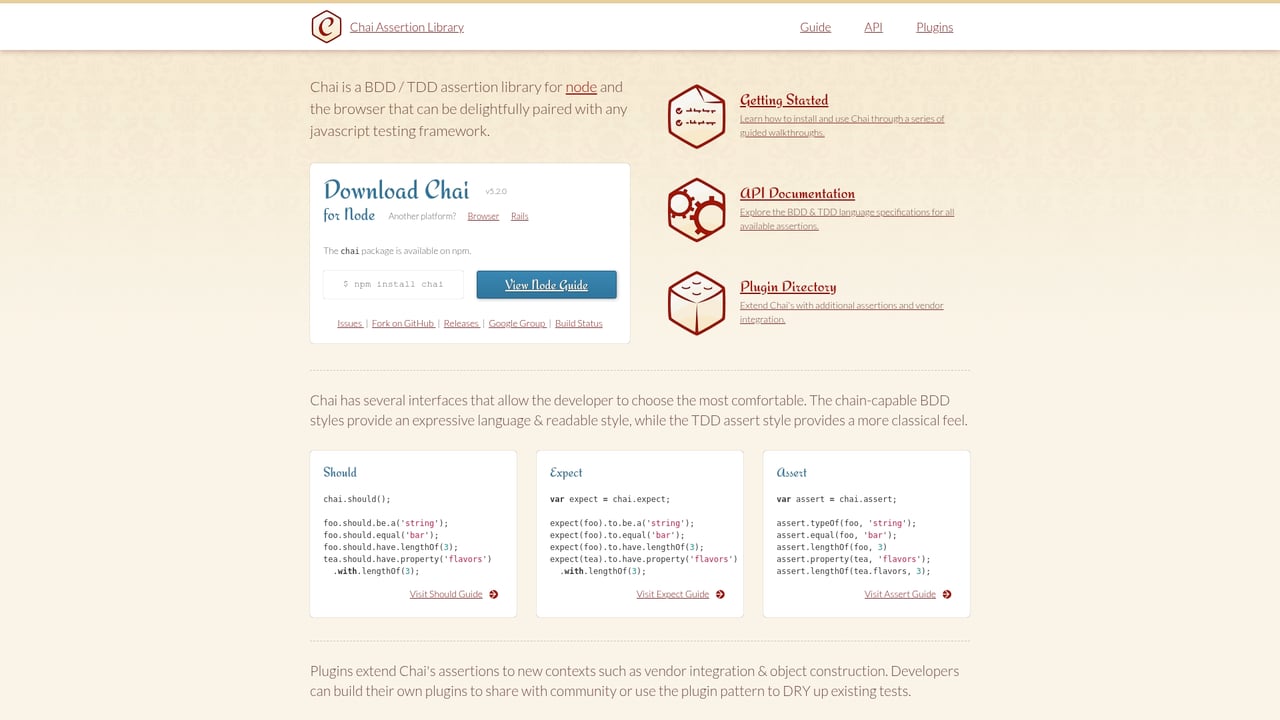 Screenshot of Chai website