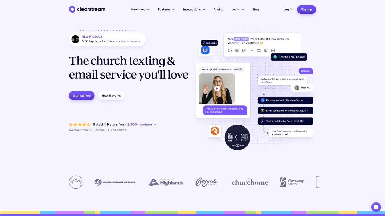 Screenshot of Clearstream website