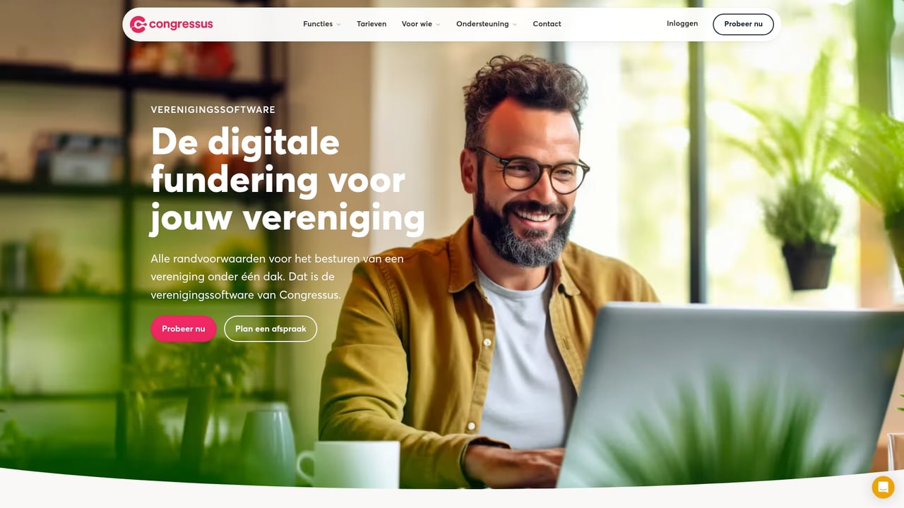 Screenshot of Congressus website
