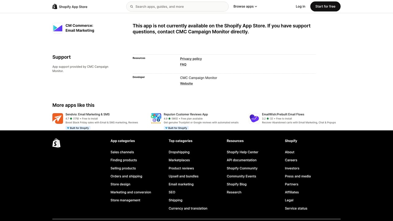 Screenshot of Conversio App website