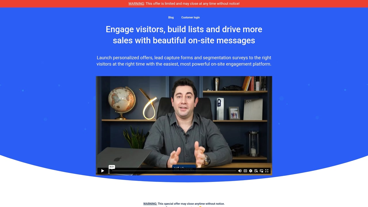 Screenshot of ConvertBox website