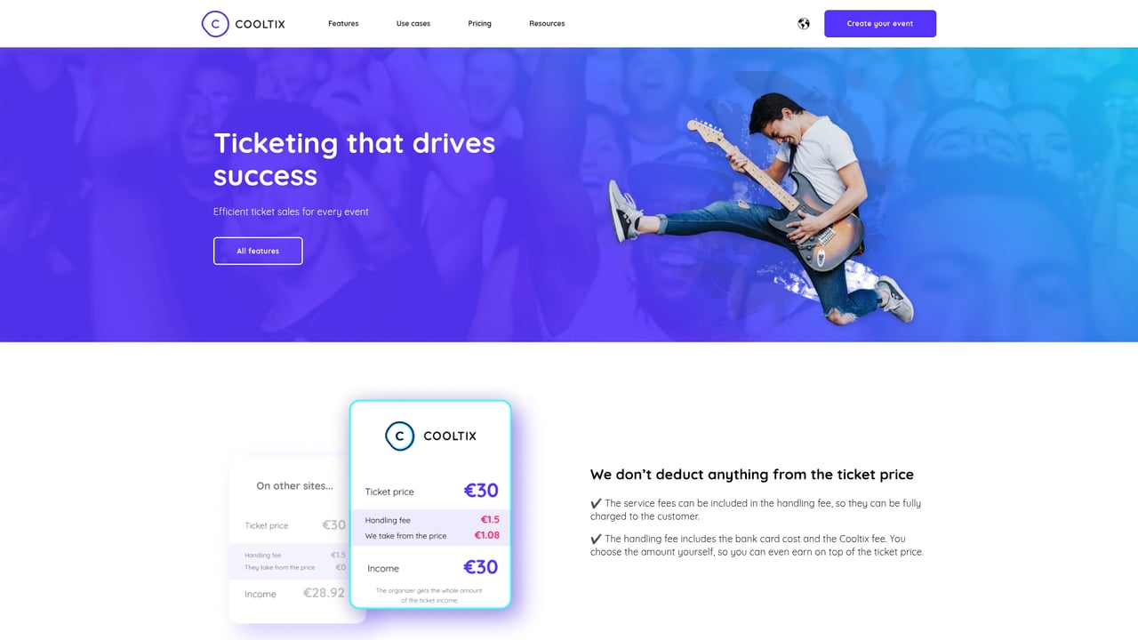 Screenshot of Cooltix website