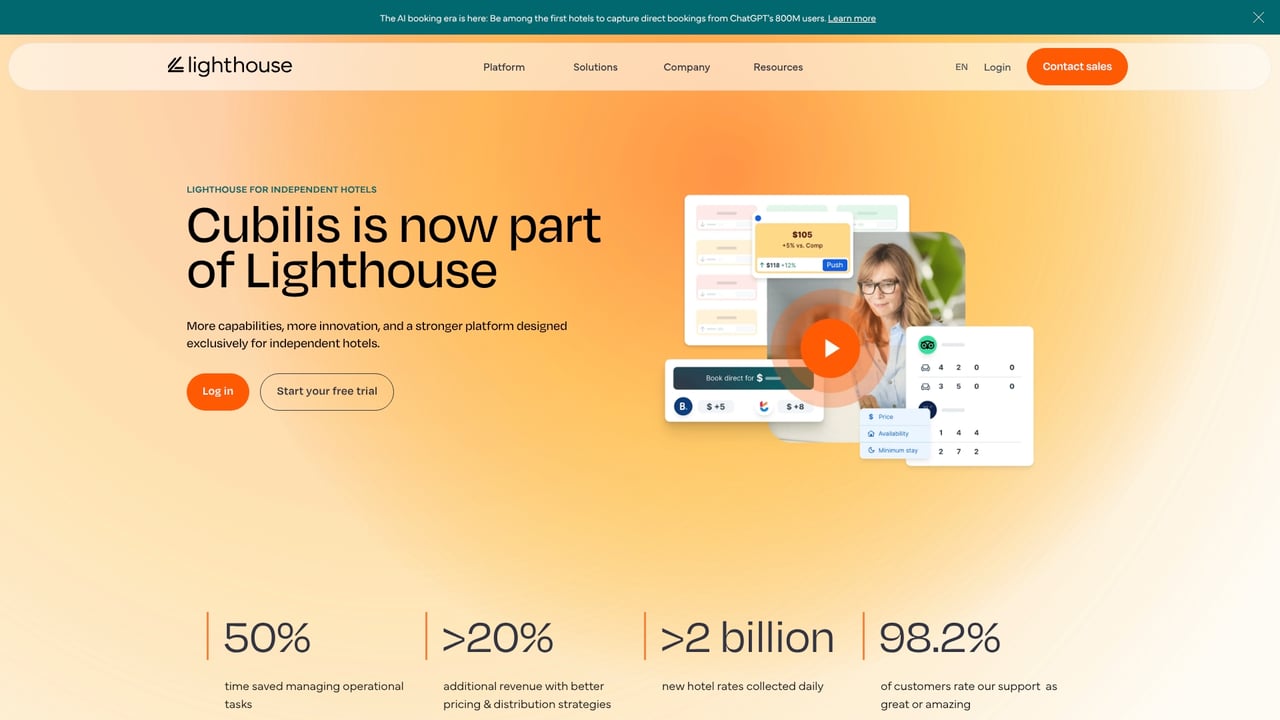 Screenshot of Cubilis website