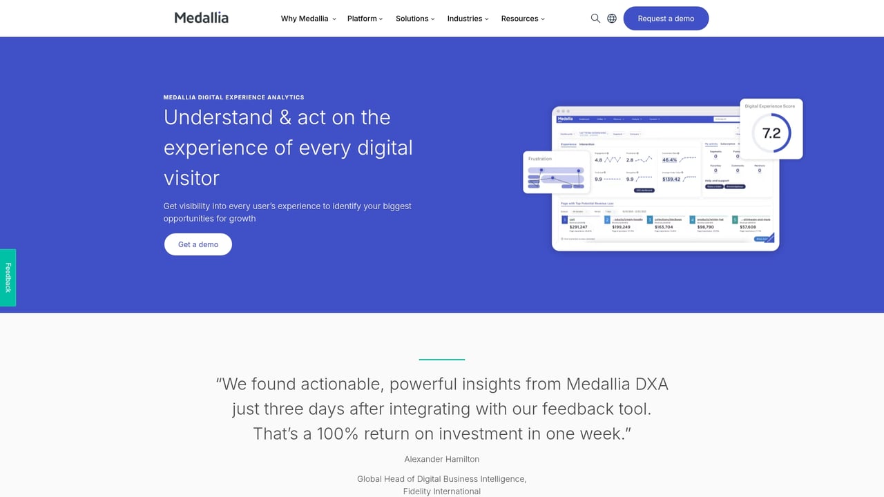 Screenshot of Decibel website