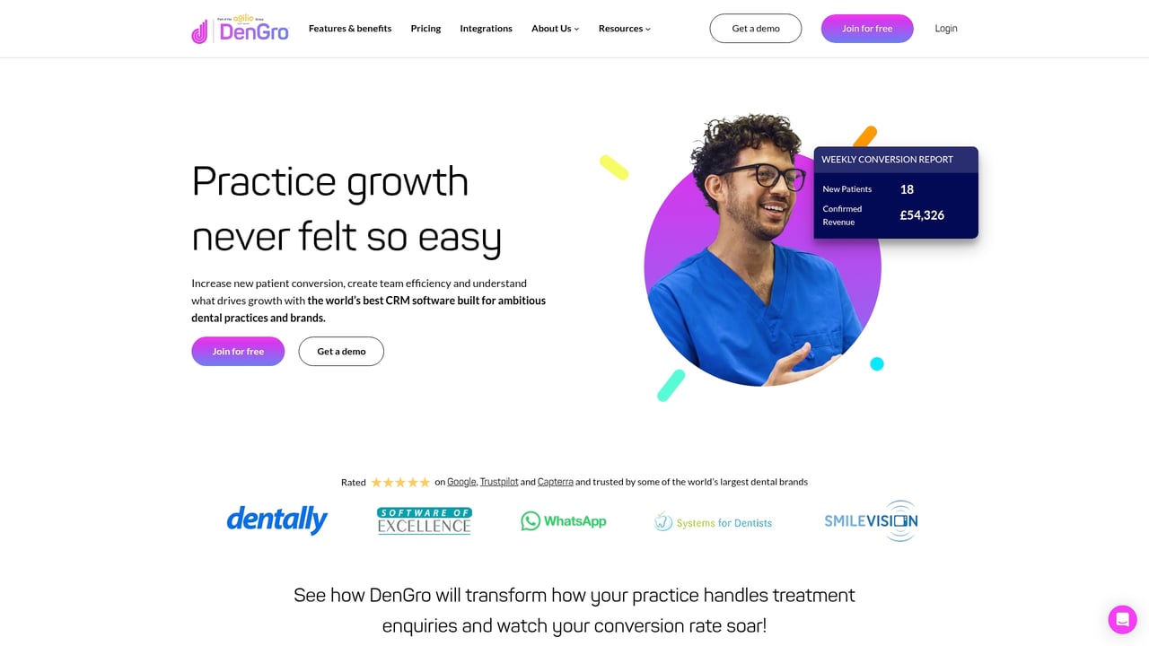 Screenshot of DenGro website