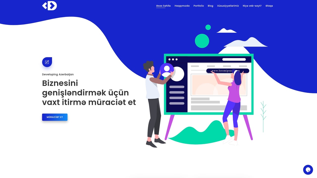 Screenshot of Developing Azerbaijan website