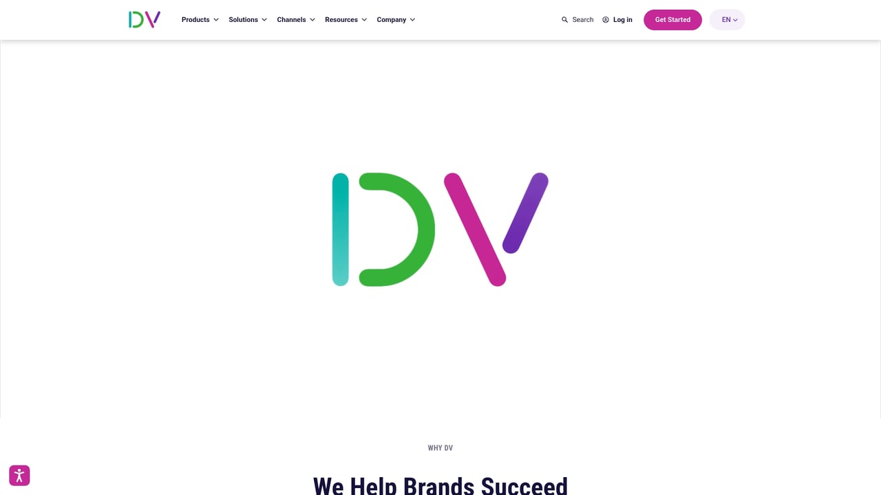 Screenshot of DoubleVerify website