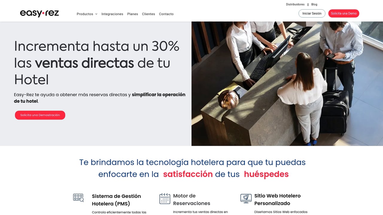 Screenshot of Easy Rez website