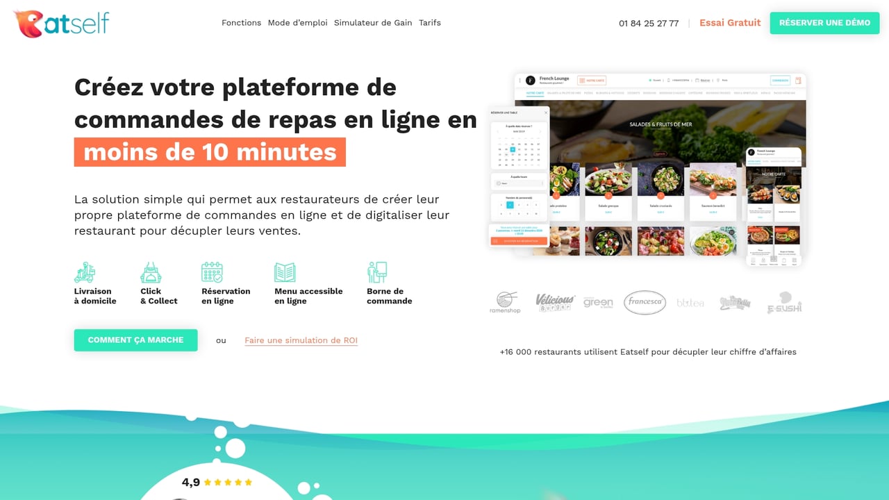 Screenshot of Eatself website