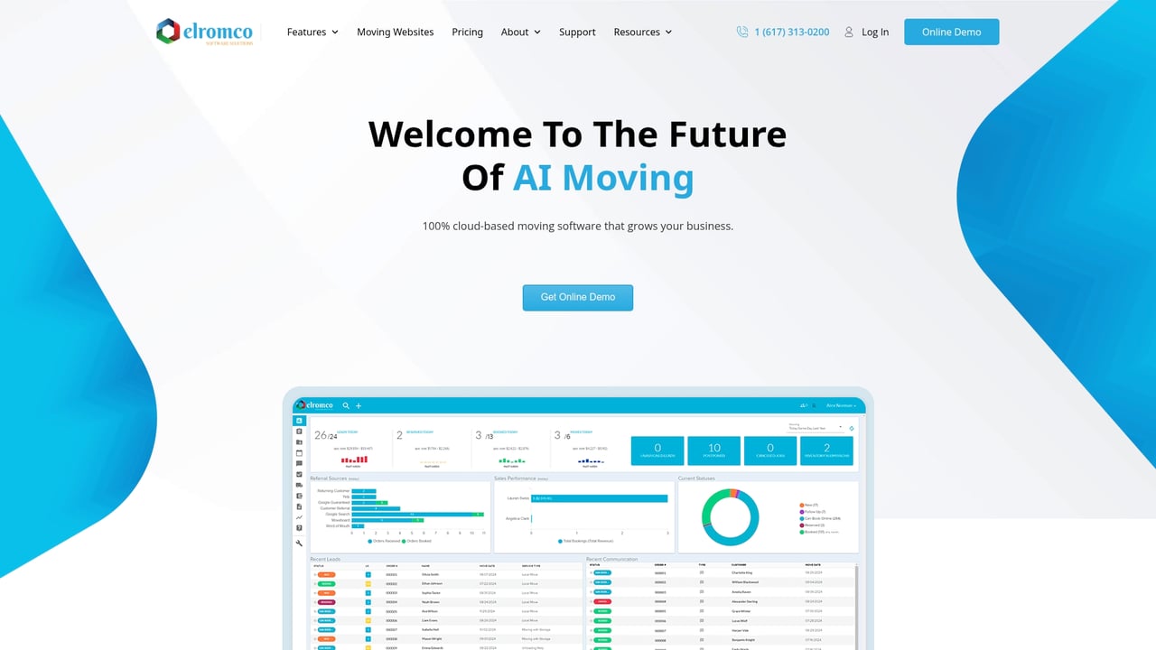 Screenshot of Elromco website
