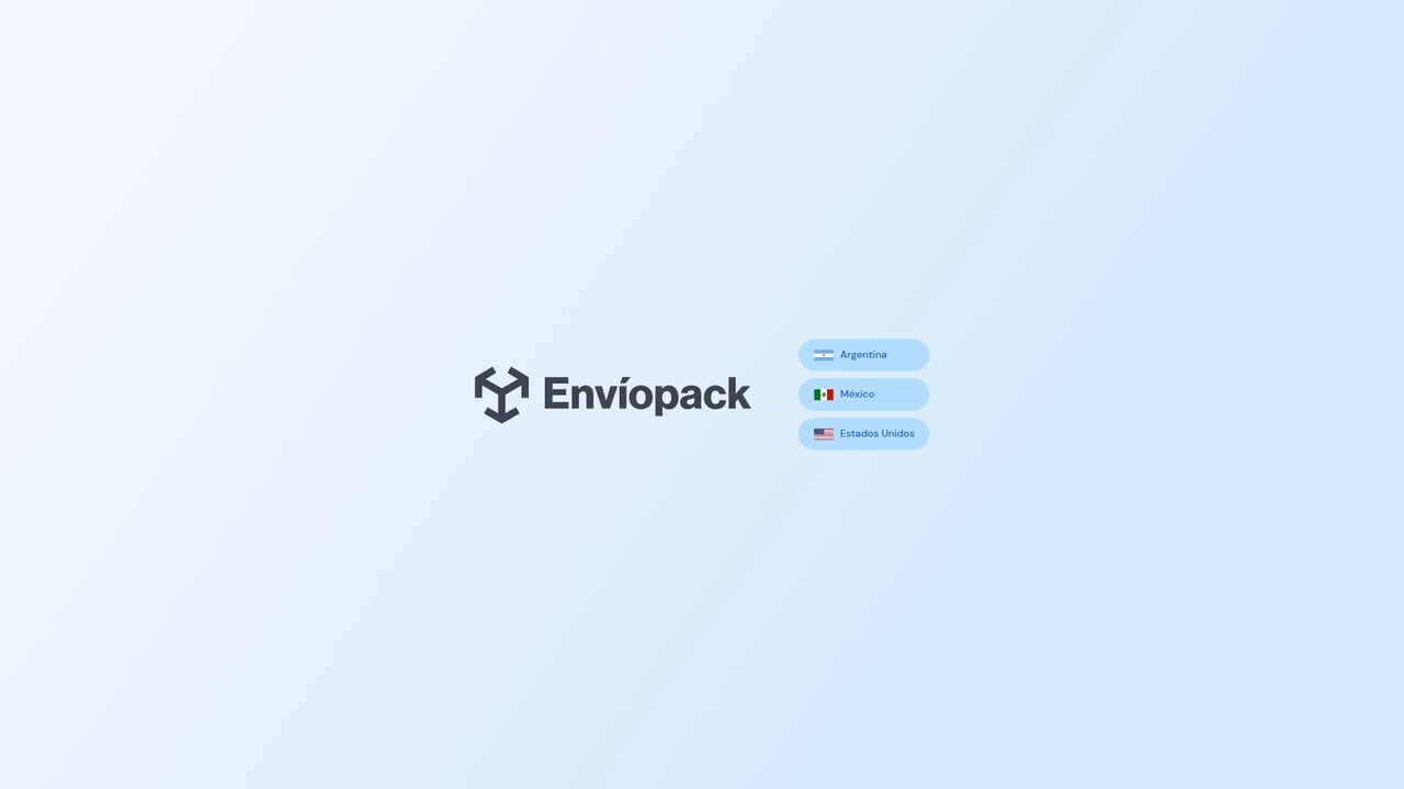Screenshot of Enviopack website