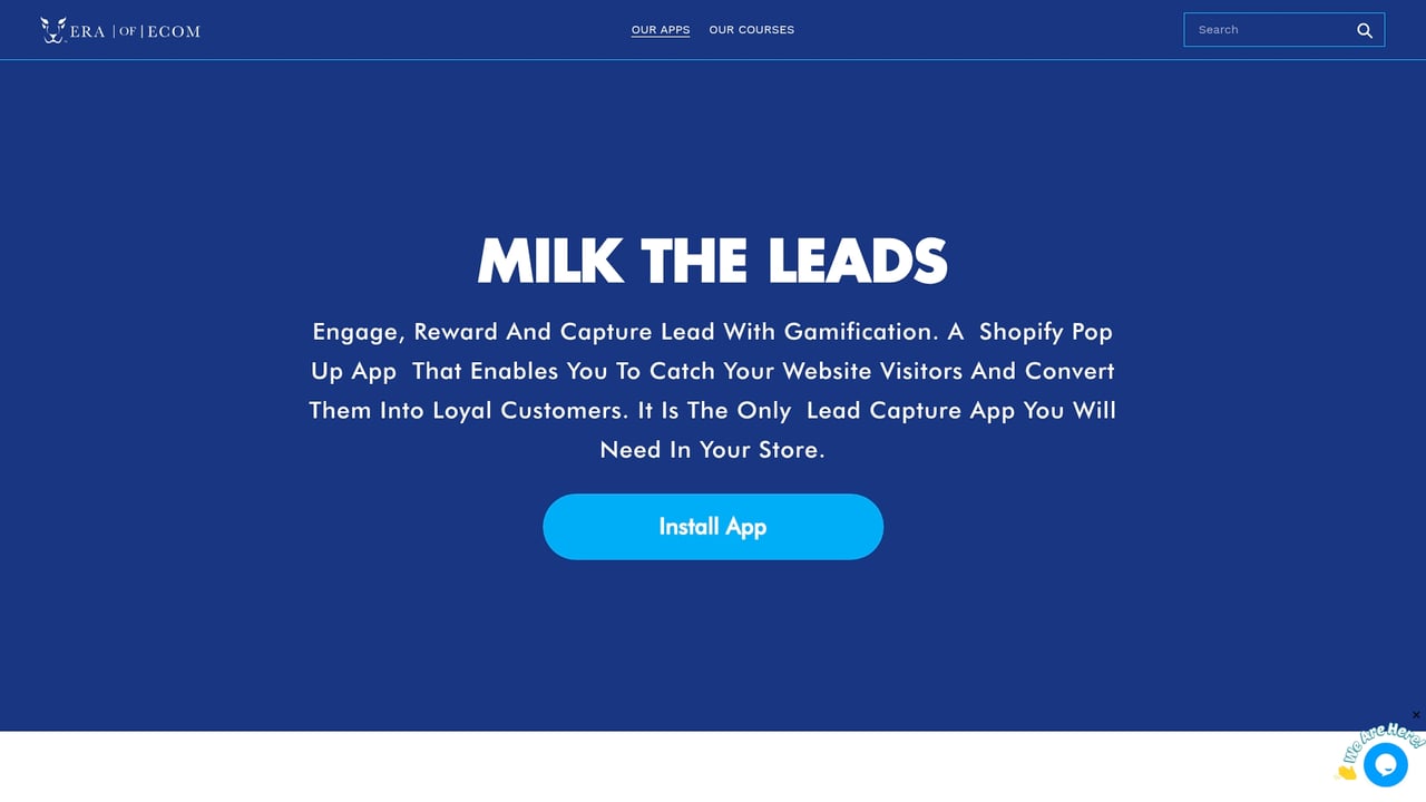 Screenshot of EraofEcom MTL website