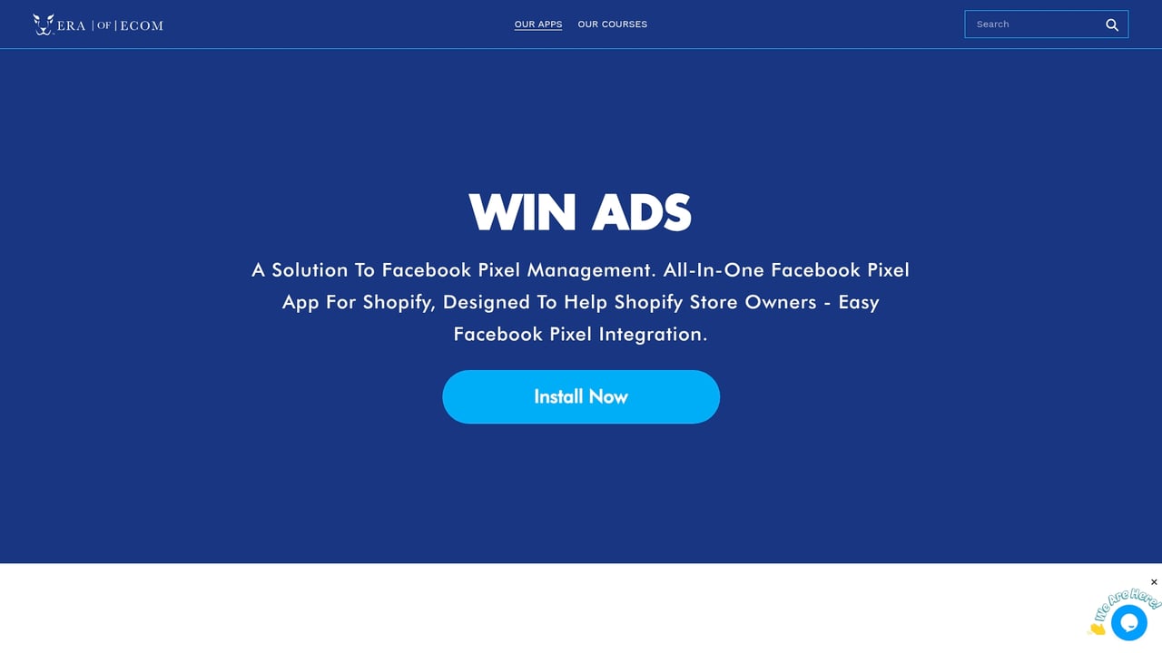 Screenshot of EraofEcom WinAds website