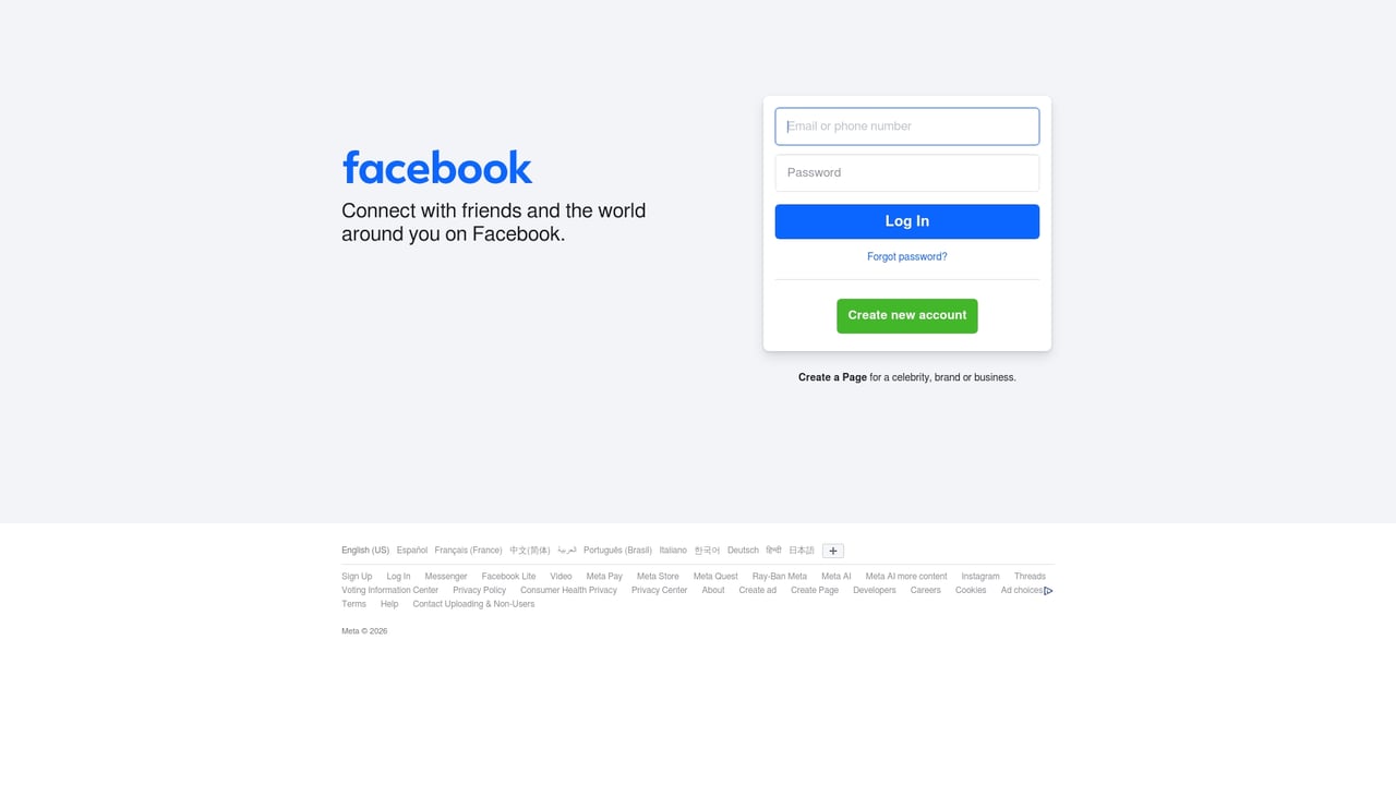 Screenshot of Facebook Pixel website
