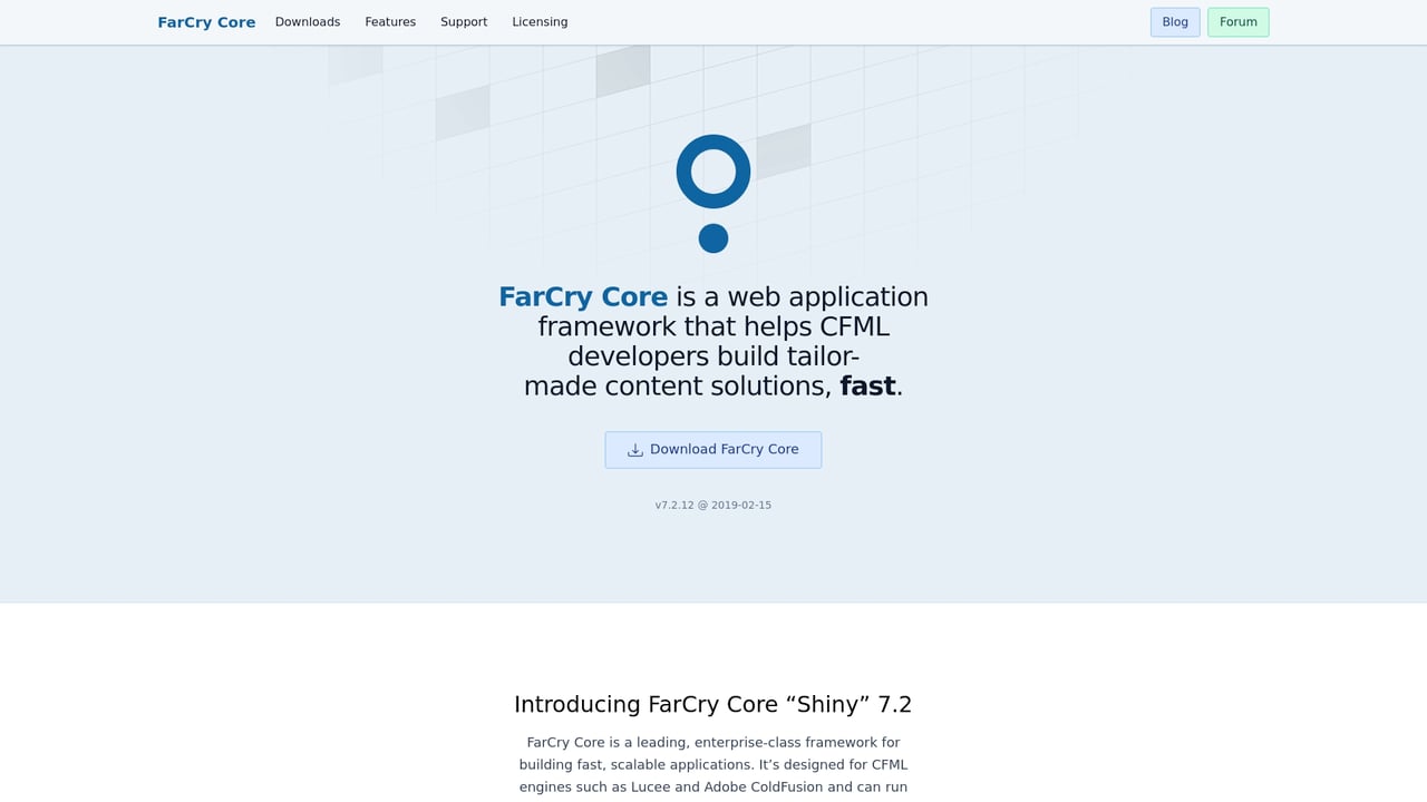 Screenshot of FarCry website
