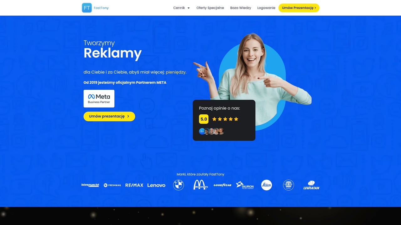 Screenshot of FastTony website