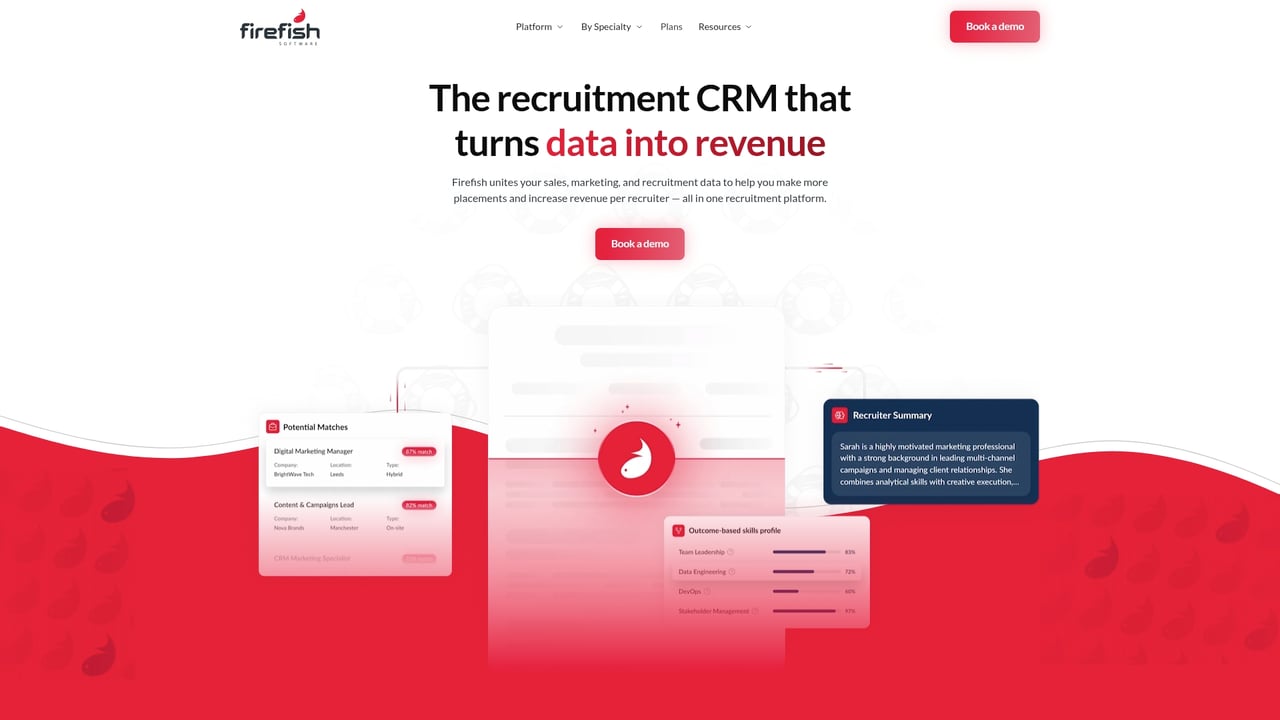 Screenshot of Firefish Software website