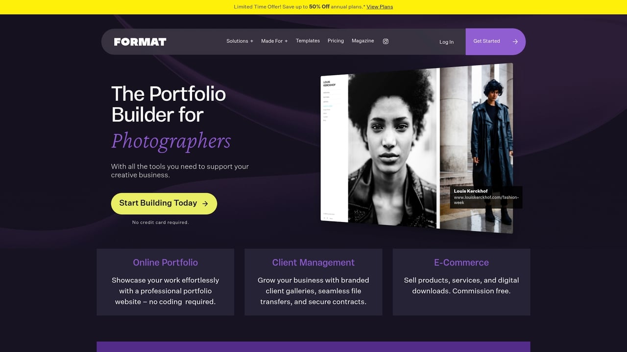 Screenshot of Format website