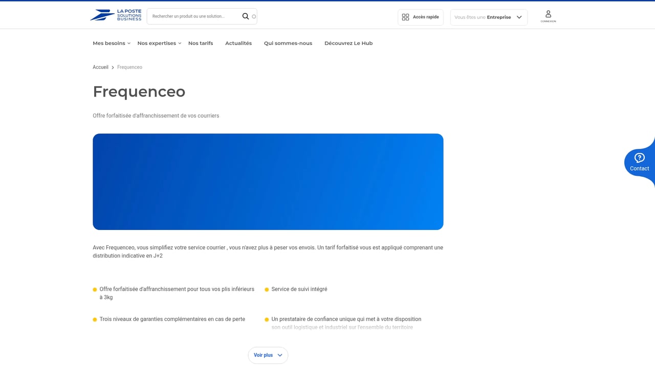 Screenshot of Frequenceo website