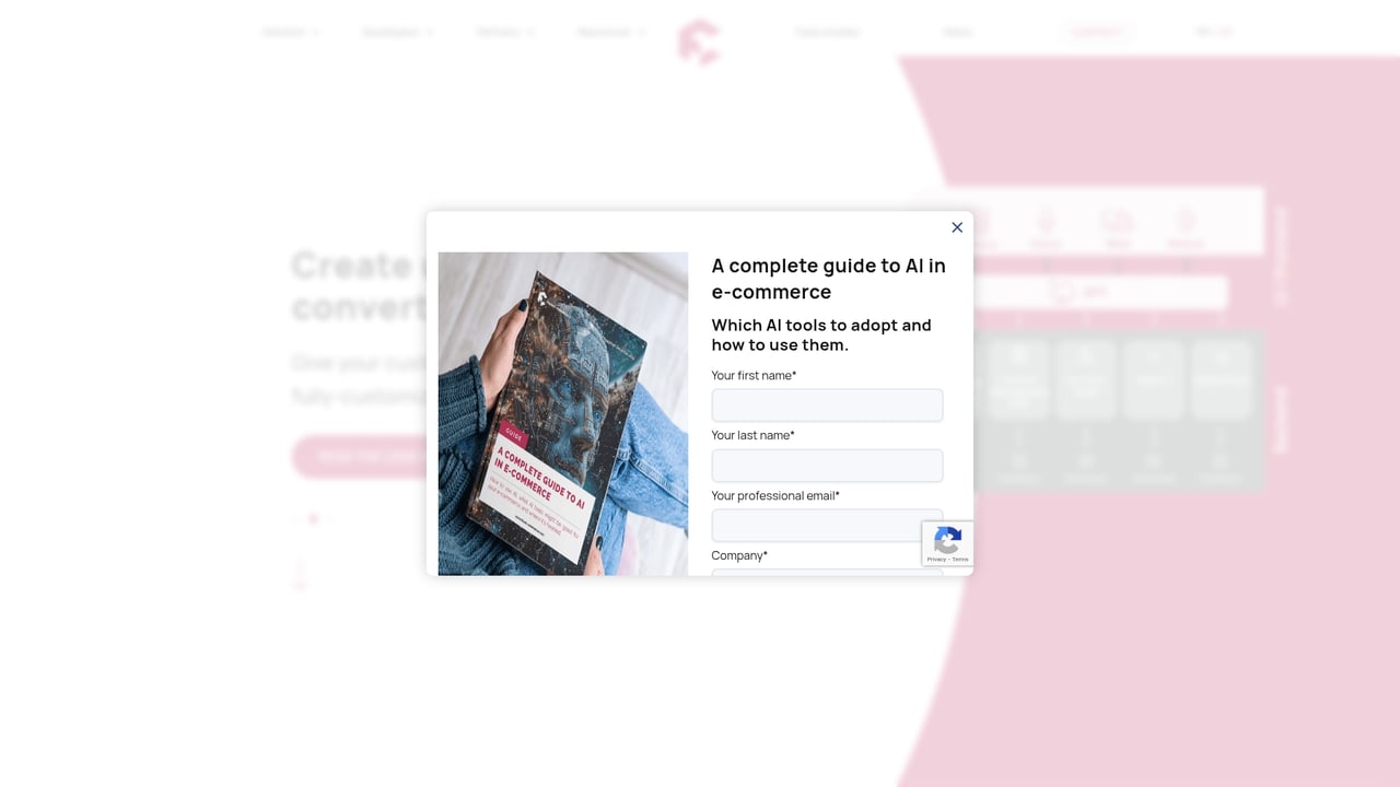 Screenshot of Front-Commerce website