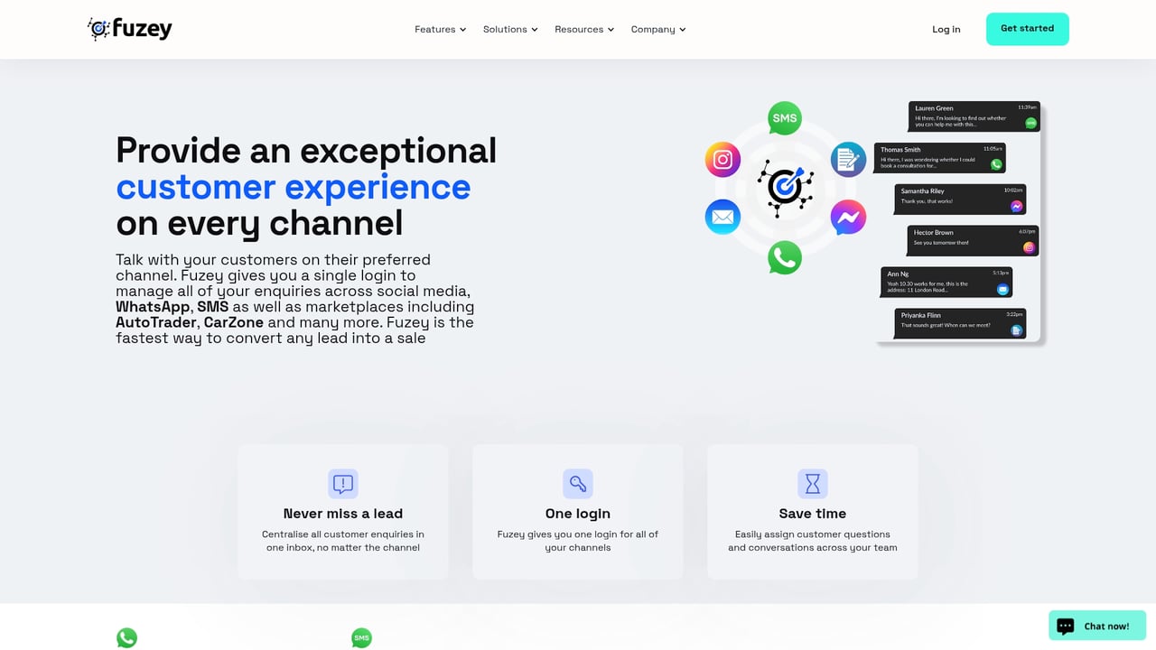 Screenshot of Fuzey Channels website