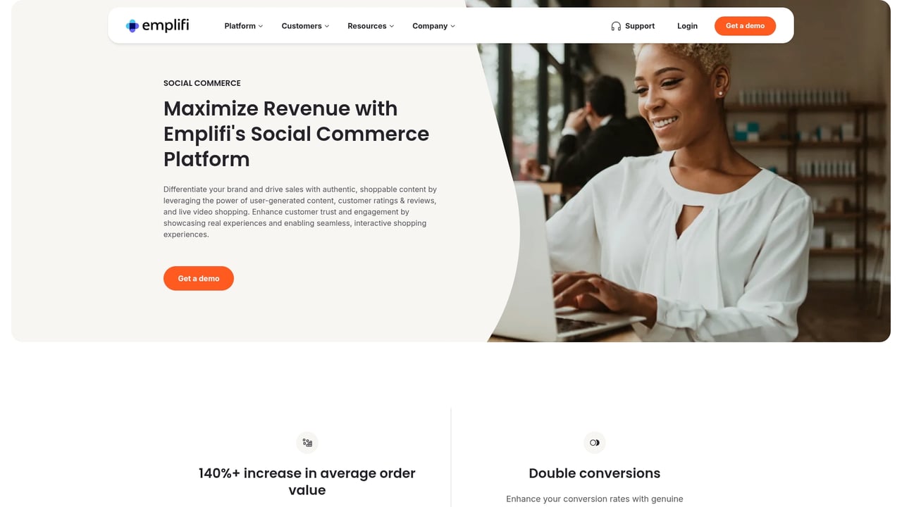 Screenshot of Go Instore website