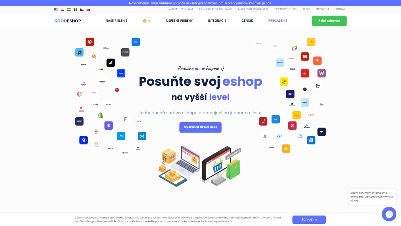 Screenshot of GoodEshop website