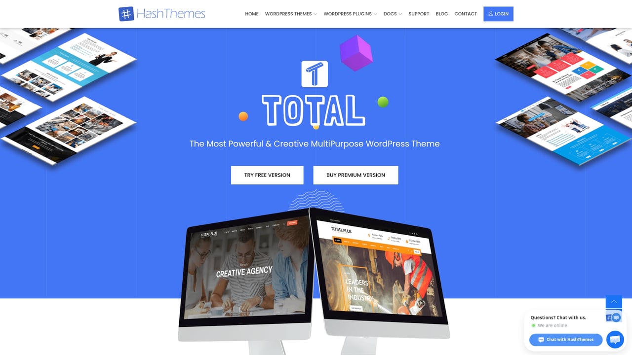 Screenshot of HashThemes Total website