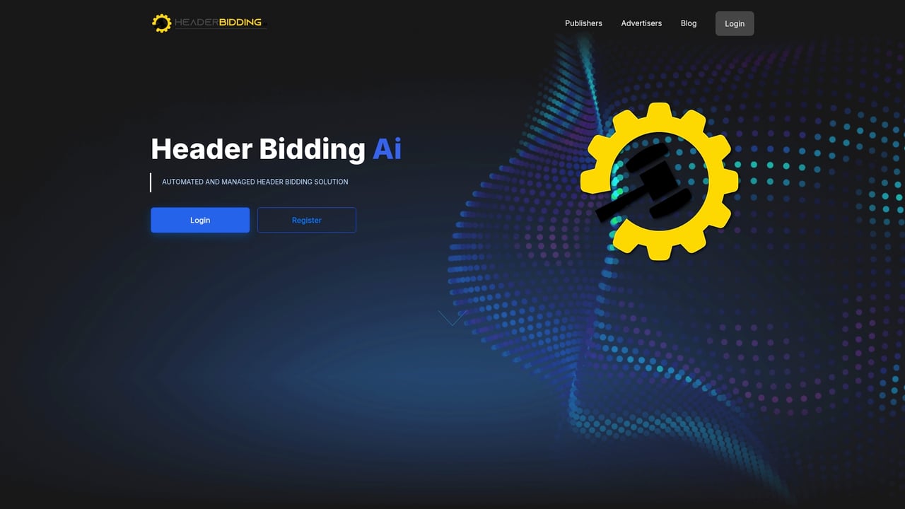 Screenshot of Header Bidding Ai website