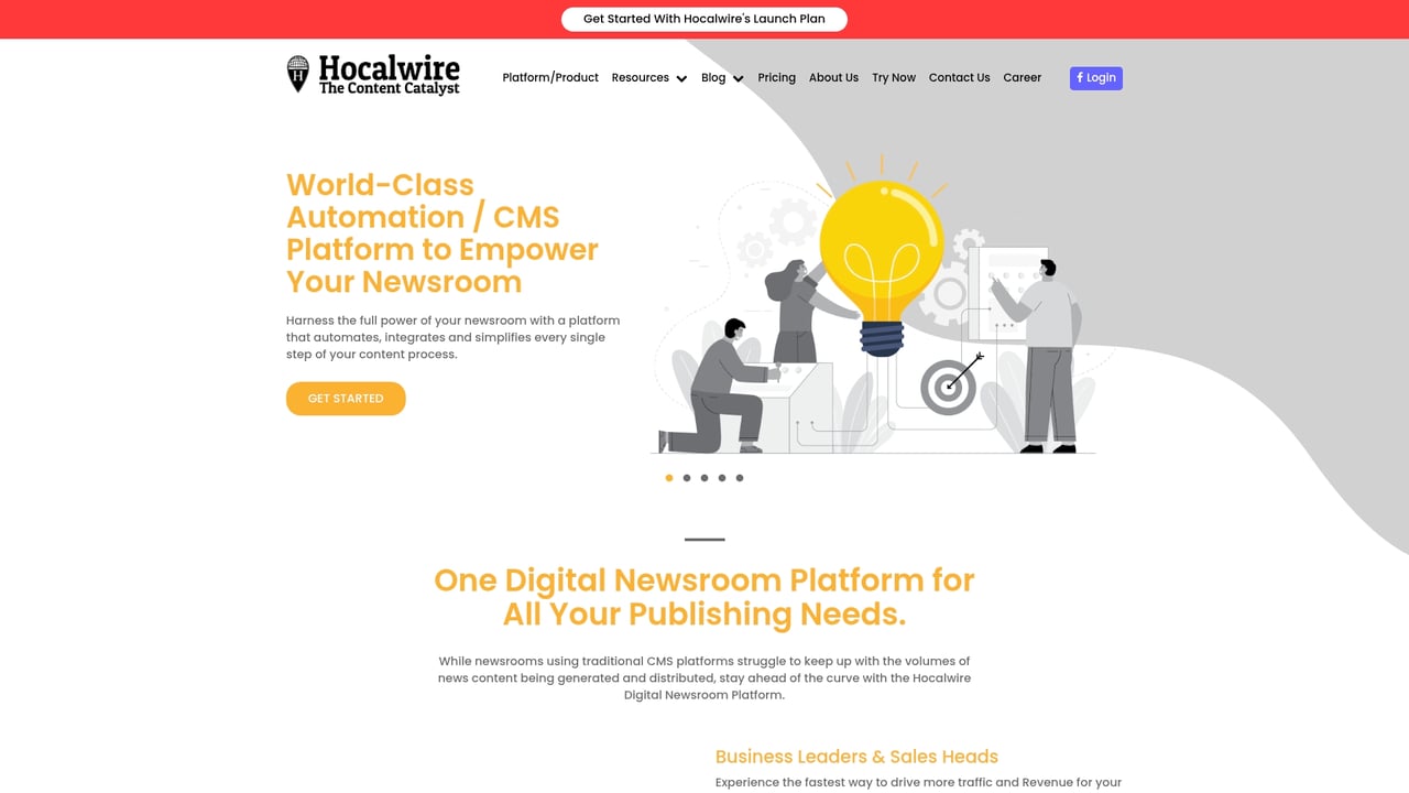 Screenshot of Hocalwire website