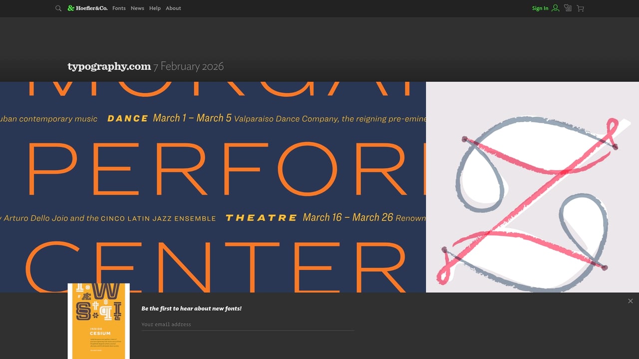Screenshot of Hoefler&Co website