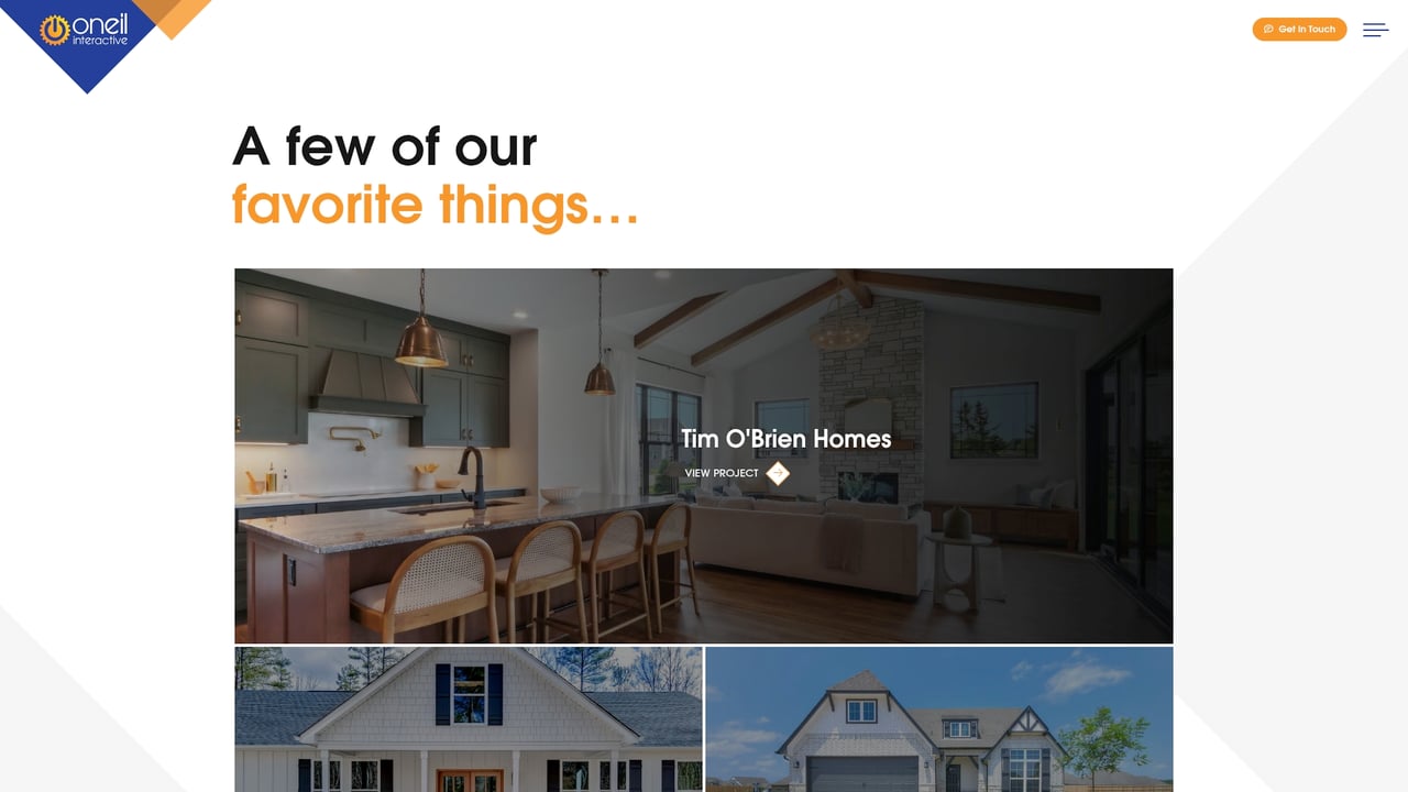 Screenshot of Homefiniti website